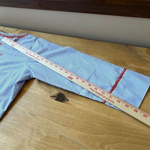 GRETCHEN SCOTT TUNIC SWIM COVERUP SAILOR NAUTICAL COASTAL GRANDMA NWT WOMENS M - Picture 10 of 13